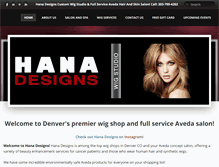 Tablet Screenshot of hanadesigns.com